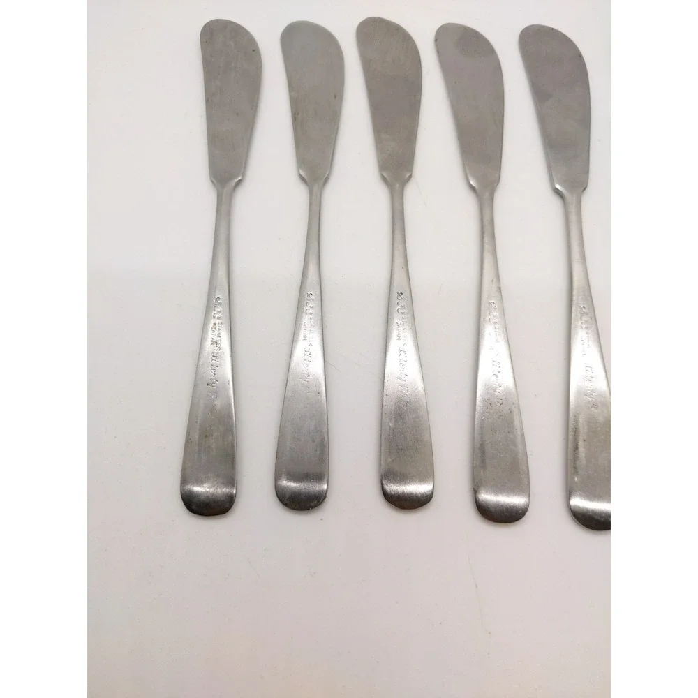 Towle LIBERTY BELL Stainless 7 Butter Spreaders Supreme Cutlery Satin Flatware